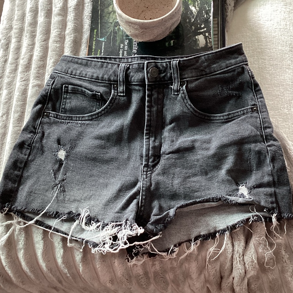 Wild fable Distressed Black Denim Shorts